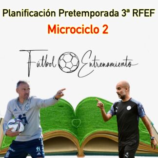 Planificación del Microciclo de una Pretemporada Real con todos las sesiones con sus respectivos ejercicios de entrenamiento de un equipo de 3ª RFEF